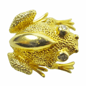 Diamond Frog Pin By Tiffany