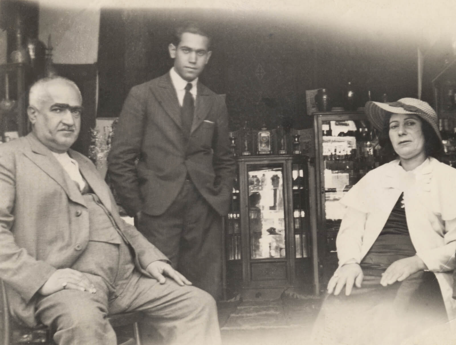 My father at the Mozaffarian Jewelry Store in Darband