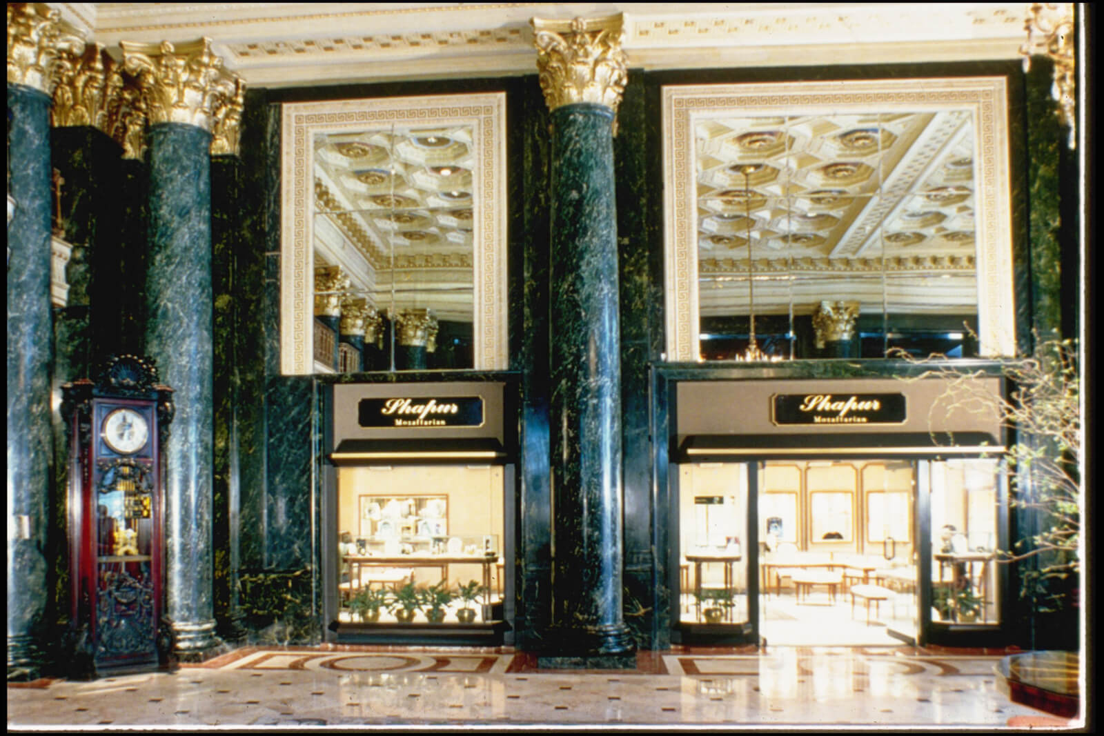 Shapur Mozaffarian Boutique in the lobby of the St. Francis Hotel on Union Square