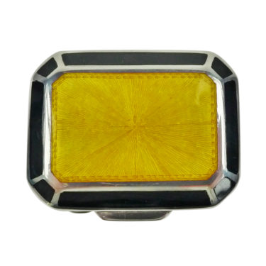 Sterling Silver & Enamel Pill Box