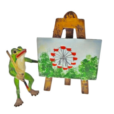 Vienna Bronze Frog Painting