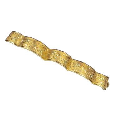 yellow gold oval bracelet
