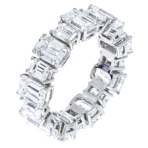 Emerald Cut Diamond Wedding Band
