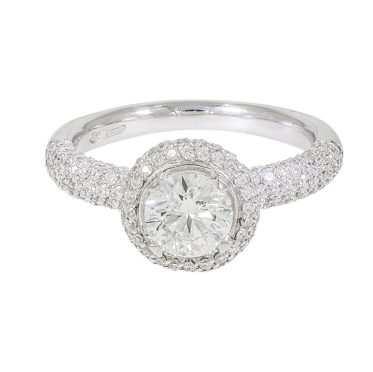 Shapur Mozaffarian Classic Halo Diamond Ring