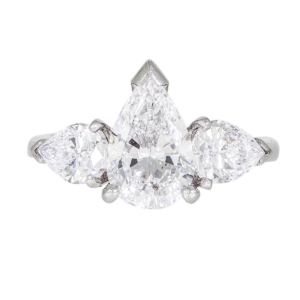 Drop Cut Diamond Ring