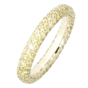 Yellow Diamond Wedding Band
