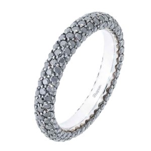 Shapur Mozaffarian Black Diamond Eternity Band