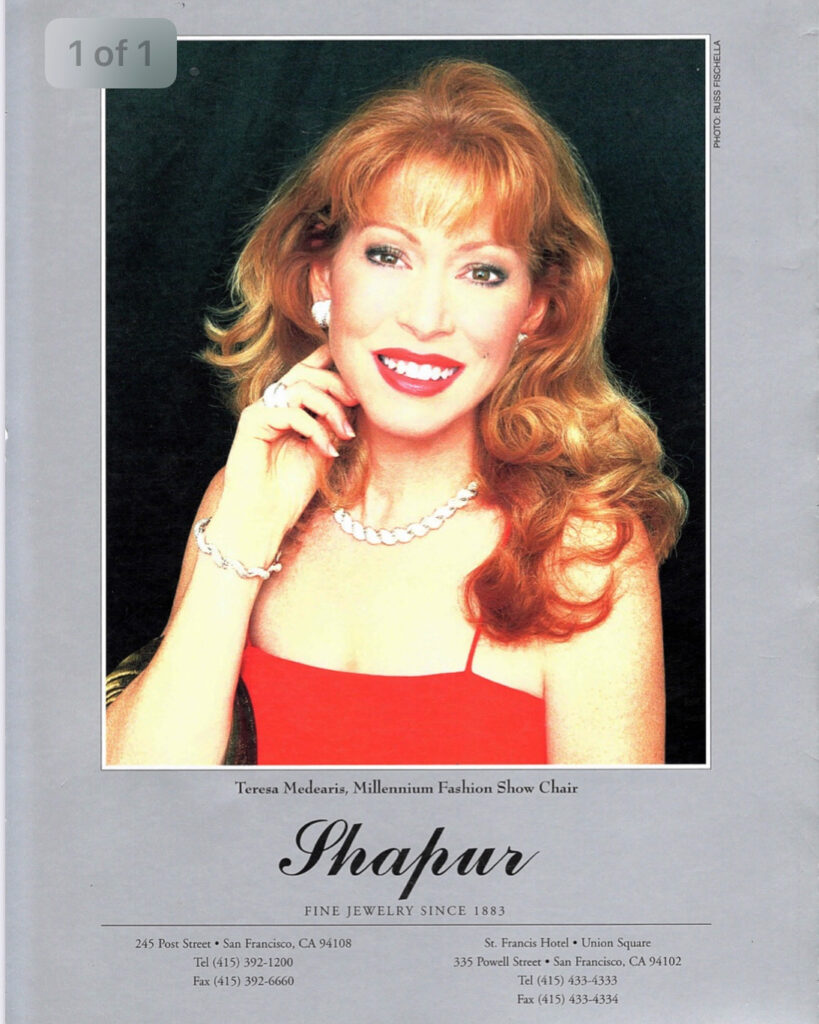 Back Cover Junior League of San Francisco Fashion Gala @ the Fairmont Hotel with Shapur Mozaffarian Fine Jewelry