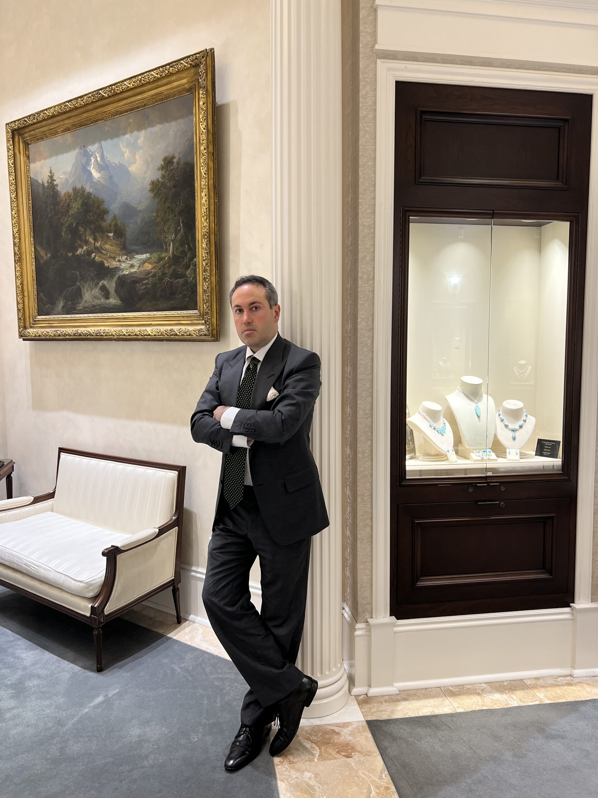 Arya Shapur Mozaffarian at the Shapur Mozaffarian boutique