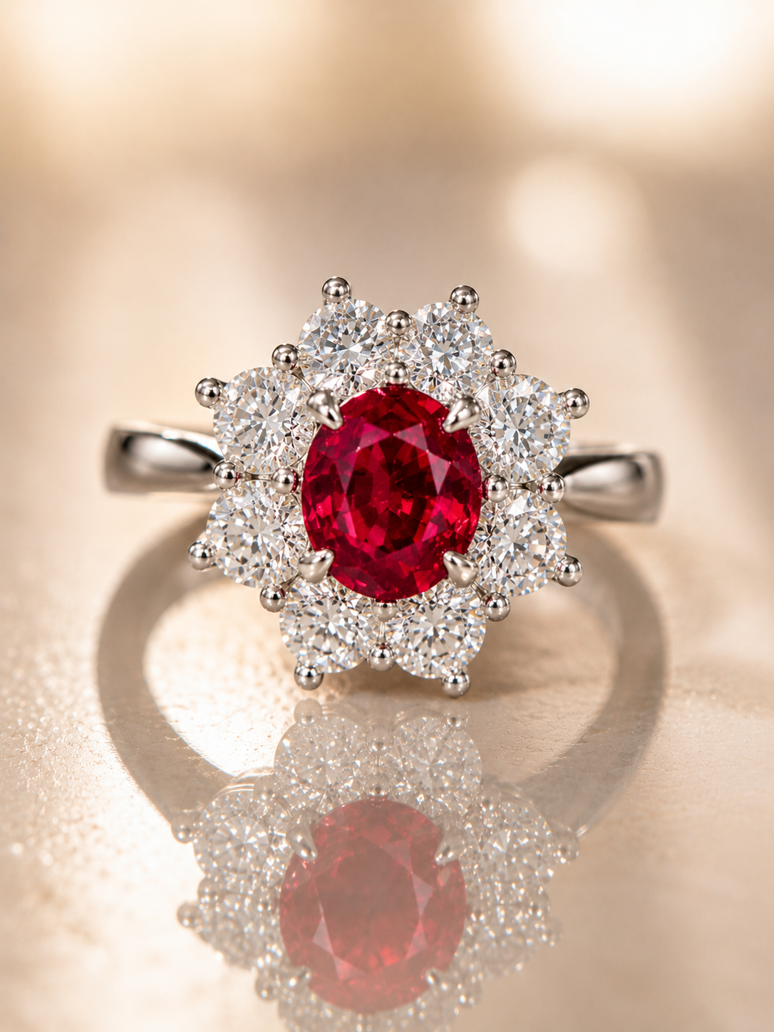 Shapur Burmese Ruby Ring