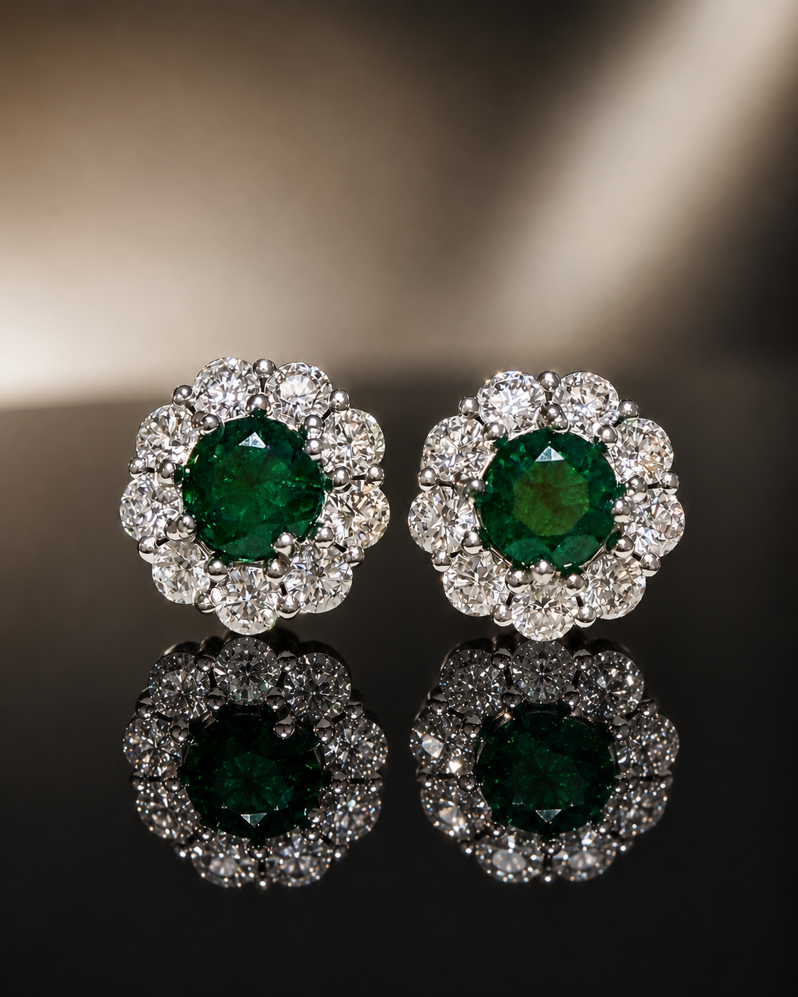 Shapur Fine Zambian Emerald Earrings