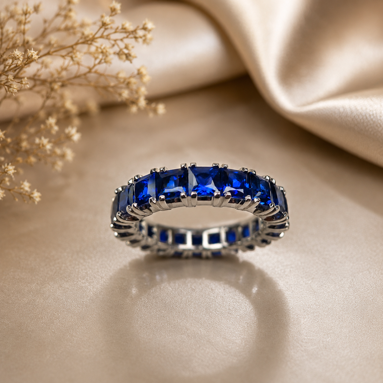 Shapur Mozaffarian Sapphire Eternity Band
