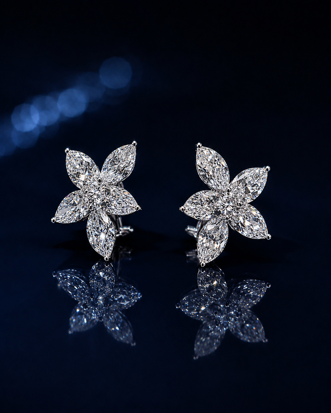 Shapur Mozaffarian Diamond Cluster Earrings