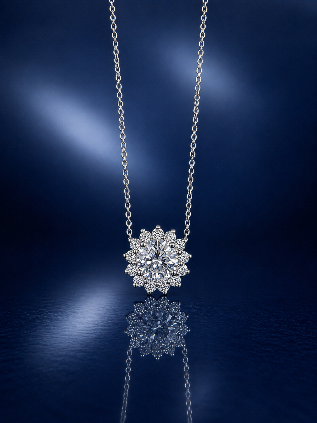 Shapur Round Brilliant Cut Diamond Pendant