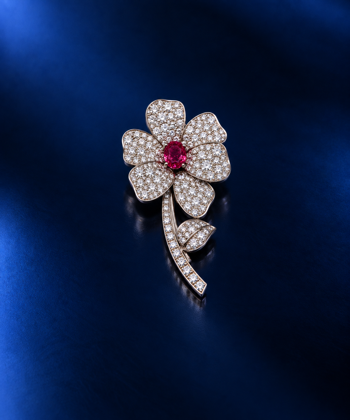 Fine Diamond Brooch