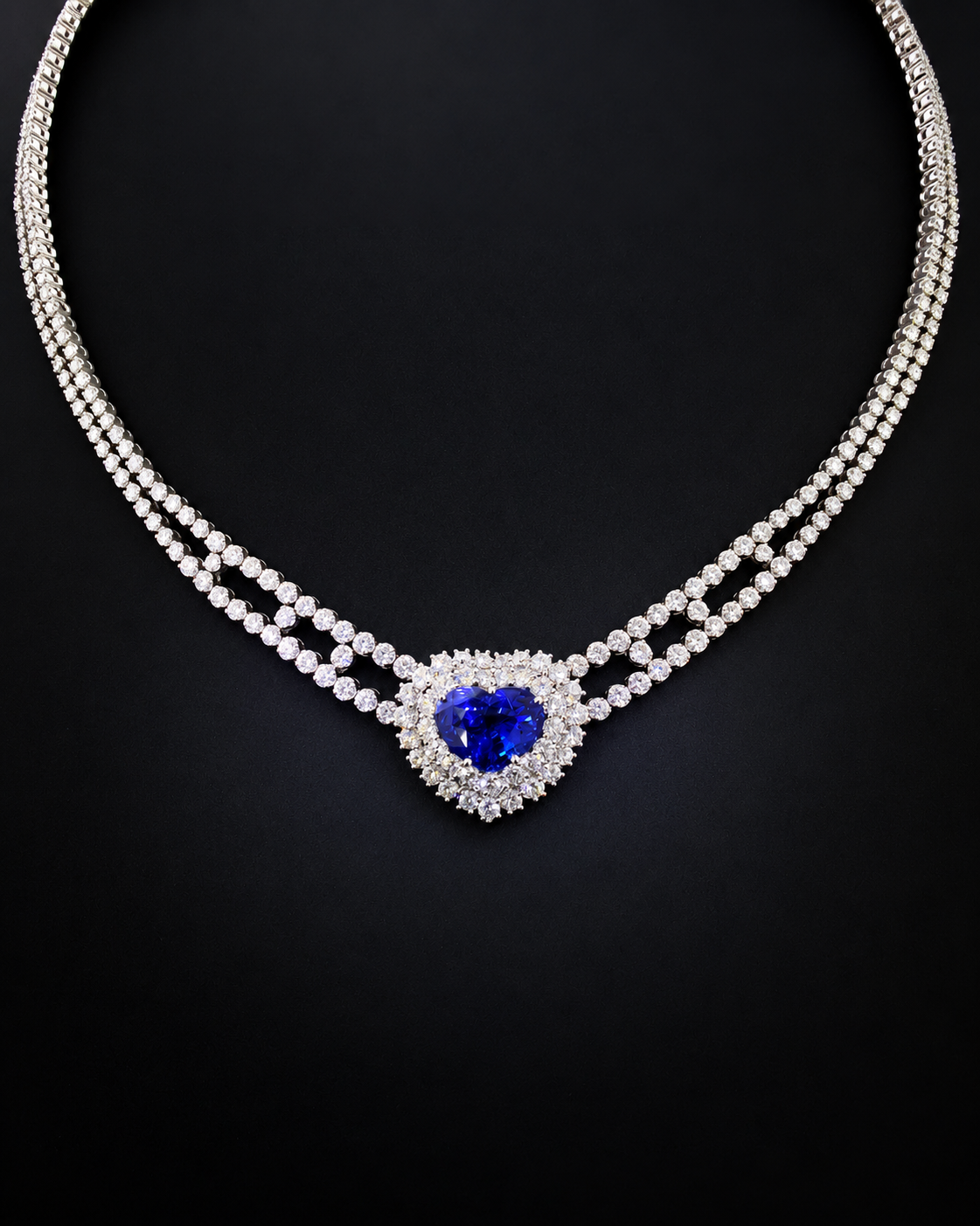 Shapur Sapphire & Diamond Necklace